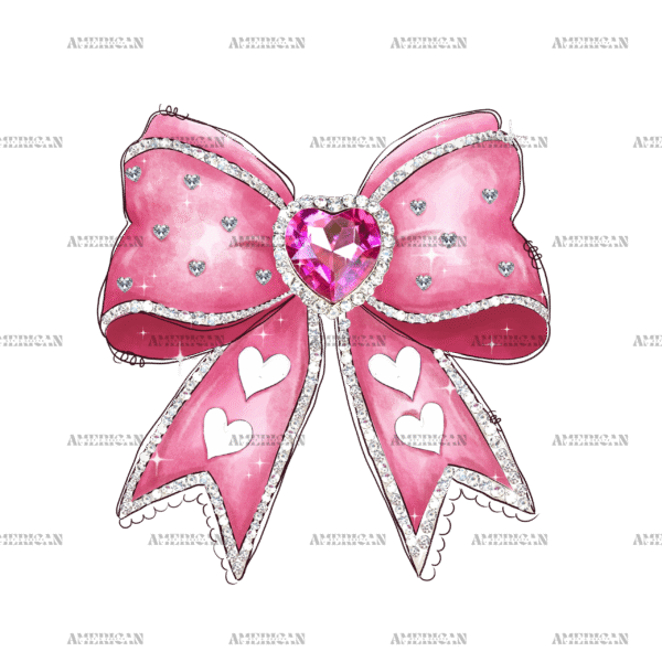 Valentine Bow-3 DTF Transfer