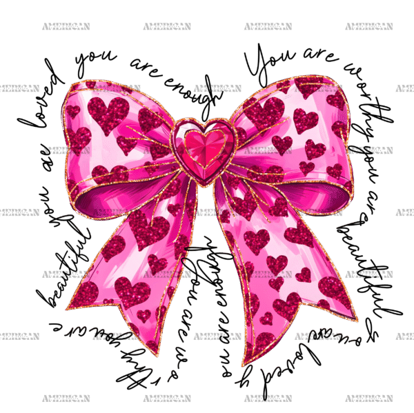 Valentine Bow-6 DTF Transfer