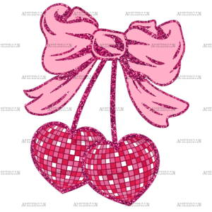 Valentine Bow-8 DTF Transfer