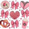 Valentine Bows-4 DTF Transfer