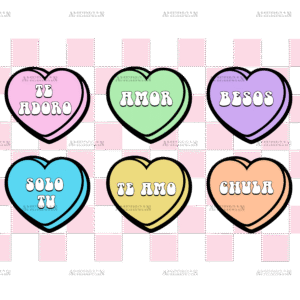 Valentine Candies DTF Transfer