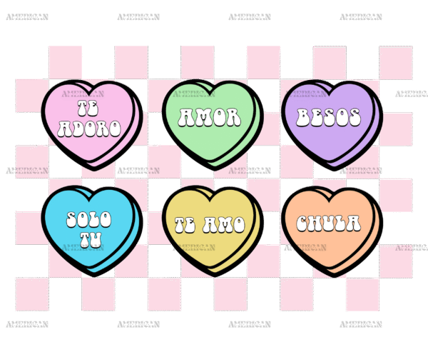 Valentine Candies DTF Transfer
