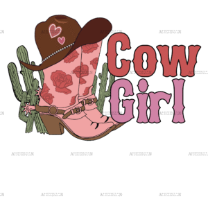 Valentine Cowgirl-1 DTF Transfer