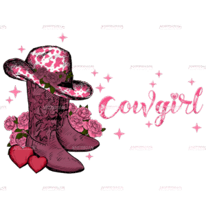 Valentine Cowgirl DTF Transfer