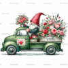 Valentine Gnomie Truck-1 DTF Transfer