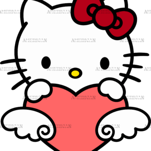 Valentine Kitty-3 DTF Transfer