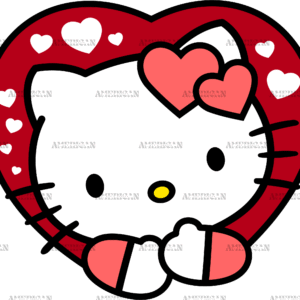 Valentine Kitty-4 DTF Transfer