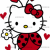 Valentine Kitty-7 DTF Transfer