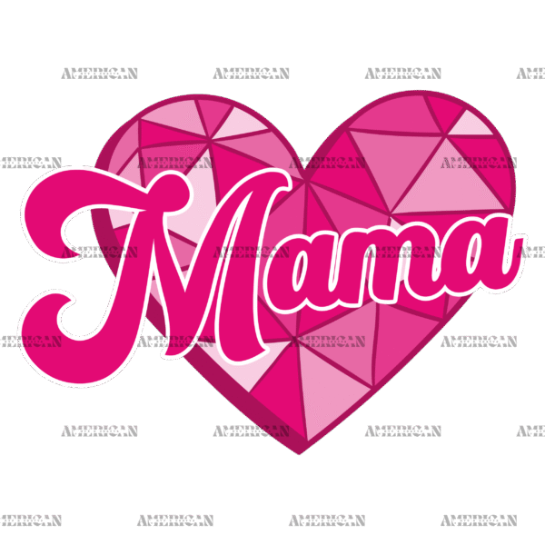 Valentine Mama Pink DTF Transfer