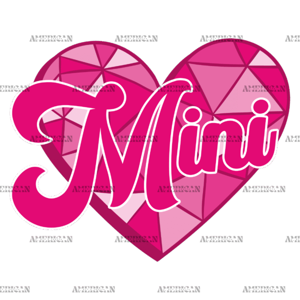 Valentine Mini Pink DTF Transfer
