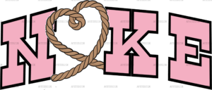 Valentine Nike DTF Transfer