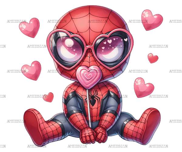 Valentine Spider DTF Transfer
