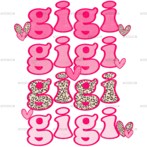 Valentines Day Gigi DTF Transfer