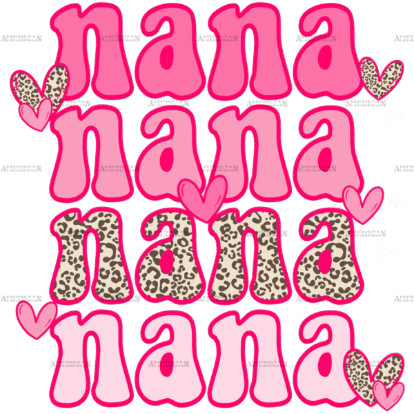 Valentines Day Nana DTF Transfer