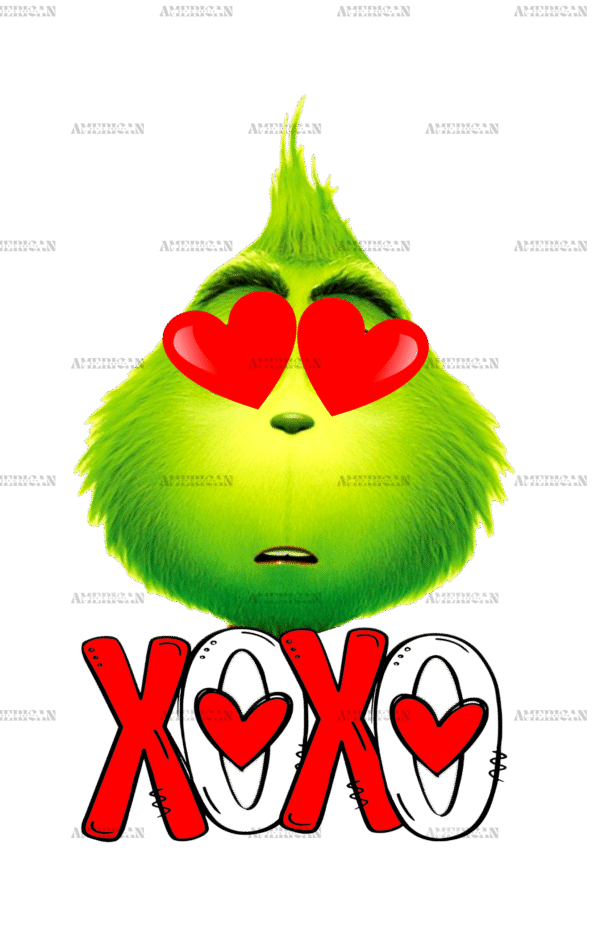 Valentines Grinch Xoxo DTF Transfer