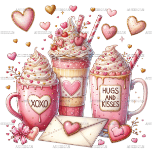 Valentines Latte DTF Transfer