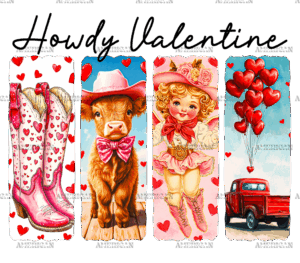 Western Howdy Valentine-1 DTF Transfer