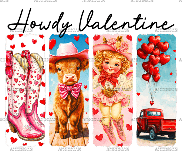 Western Howdy Valentine-1 DTF Transfer