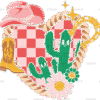 Western Valentines Heart DTF Transfer