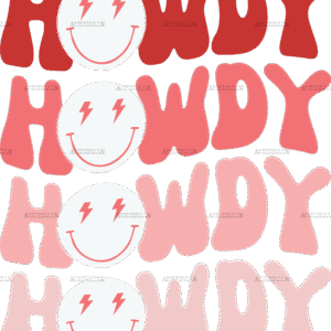 Western Valentines Howdy DTF Transfer