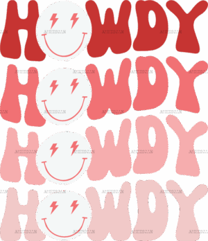 Western Valentines Howdy DTF Transfer