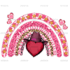 Western Valentines Rainbow DTF Transfer