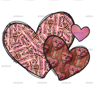 Western Vibes Hearts DTF Transfer