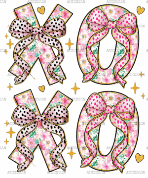 Xoxo Bow-1 DTF Transfer