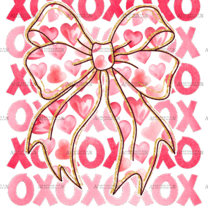 Xoxo Bow-2 DTF Transfer