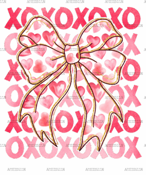 Xoxo Bow-2 DTF Transfer