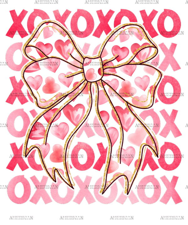 Xoxo Bow-2 DTF Transfer