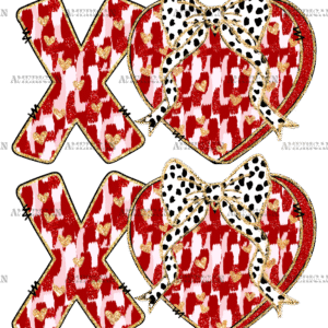 Xoxo Bow-5 DTF Transfer