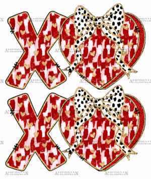 Xoxo Bow-5 DTF Transfer