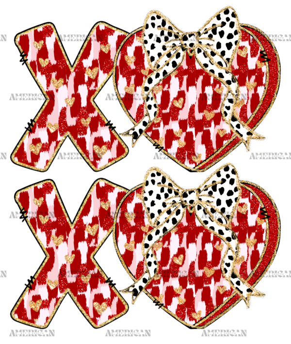 Xoxo Bow-5 DTF Transfer