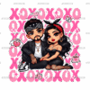 Xoxo Couple-1 DTF Transfer