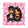 Xoxo Couple-2 DTF Transfer