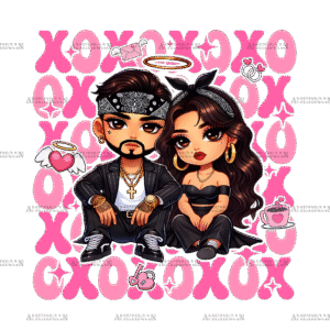 Xoxo Couple-2 DTF Transfer