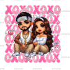 Xoxo Couple-4 DTF Transfer