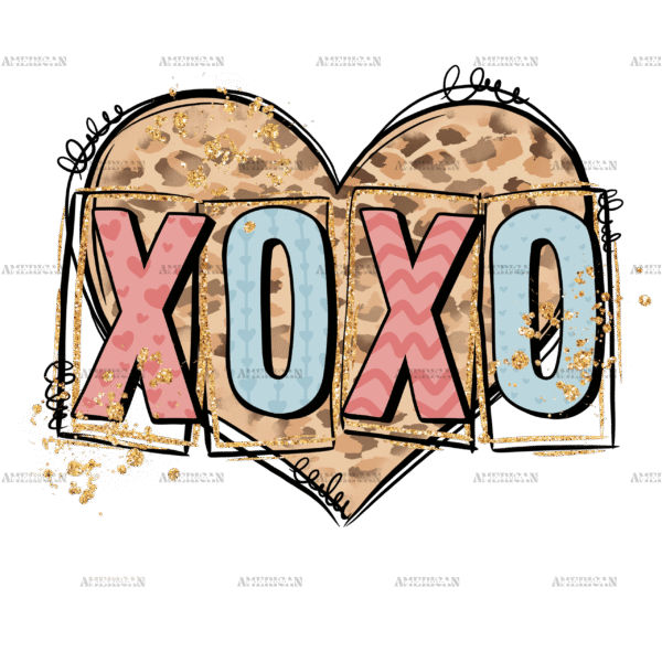 Xoxo Heart DTF Transfer