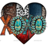Xoxo Heart Turquoise DTF Transfer