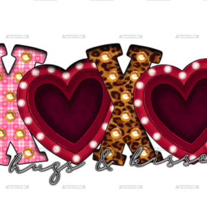 Xoxo Hugs And Kisses-2 DTF Transfer