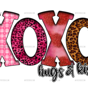 Xoxo Hugs And Kisses-3 DTF Transfer