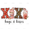 Xoxo Hugs And Kisses Coffee DTF Transfer