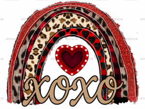 Xoxo Love Rainbow DTF Transfer