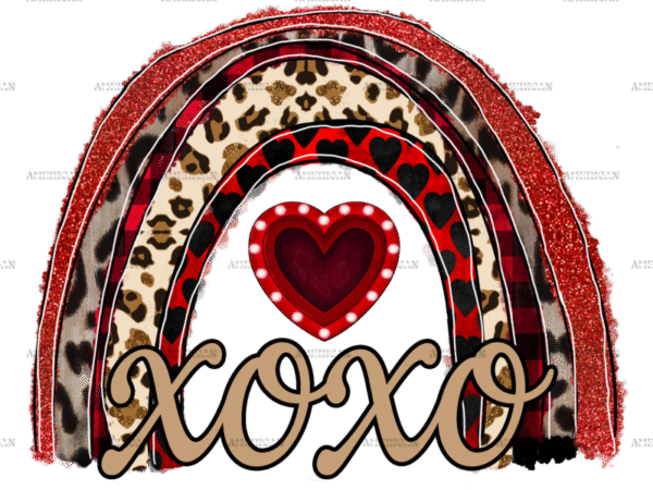 Xoxo Love Rainbow DTF Transfer