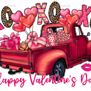 Xoxo Truck Valentine DTF Transfer