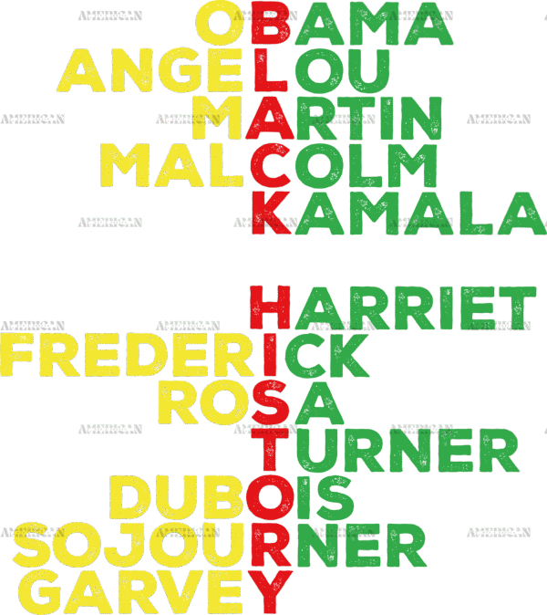 Black History Figures DTF Transfer