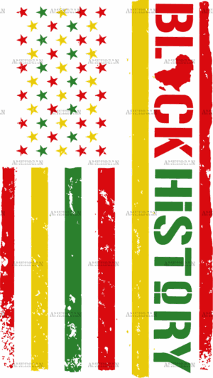 Black History Flag DTF Transfer