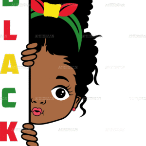 Black History Little Girl-2 DTF Transfer