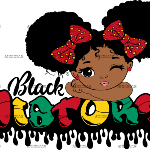 Black History Little Girl-3 DTF Transfer